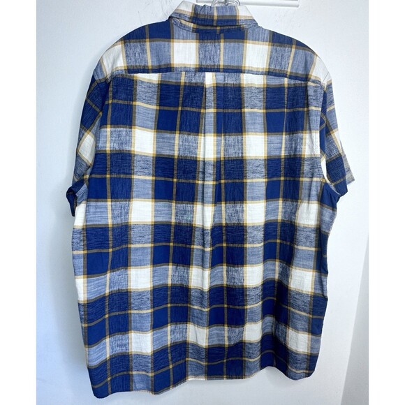 ROWM Shirt Mens XL Casual Pocket Button Down Short Sleeve Lot of 2 plaid - Picture 14 of 16